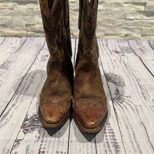 Tony Lama Distressed Leather Boots size 12 Y